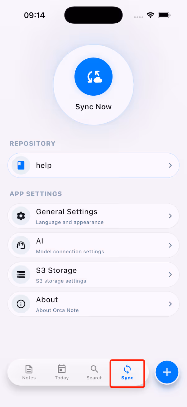 Double-tap to sync quickly